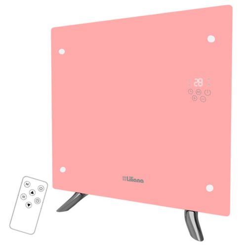 Panel de Vidrio Pie/Pared Decowarm Rosa
