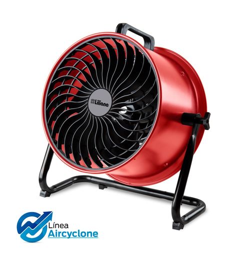 Turboventilador AirCyclone 16" Piso/Pared/Techo Rojo